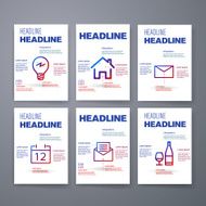 Templates Design Set of Web Mail Brochures Mobile Technology Infographic N316