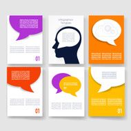 Templates Design Set of Web Mail Brochures Mobile Technology Infographic N319