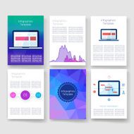 Templates Design Set of Web Mail Brochures Mobile Technology Infographic N323
