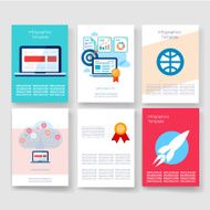Templates Design Set of Web Mail Brochures Mobile Technology Infographic N329