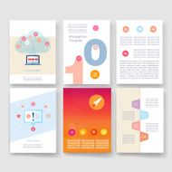 Templates Design Set of Web Mail Brochures Mobile Technology Infographic N330