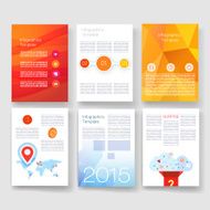 Templates Design Set of Web Mail Brochures Mobile Technology Infographic N332