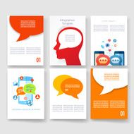 Templates Design Set of Web Mail Brochures Mobile Technology Infographic N336