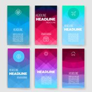 Templates Design Set of Web Mail Brochures Mobile Technology Infographic N337