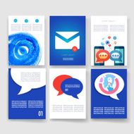Templates Design Set of Web Mail Brochures Mobile Technology Infographic N339