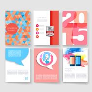 Templates Design Set of Web Mail Brochures Mobile Technology Infographic N340