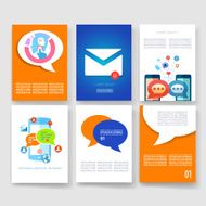 Templates Design Set of Web Mail Brochures Mobile Technology Infographic N341