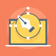 Graphics Design theme flat style minimal stylish colorful vec N2