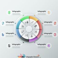 Modern infographics options banner N517