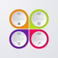Vector illustration infographics four options N78