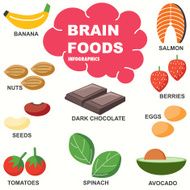 Brain Foods infographics