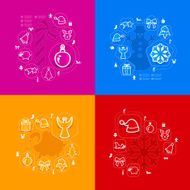 Christmas sticker infographic N77