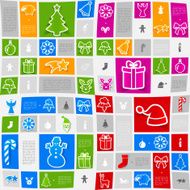 Christmas sticker infographic N78