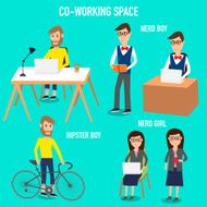 People working in the co-working space N2
