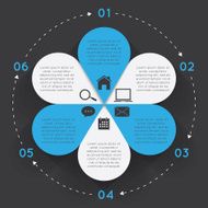 Infographic Elements Circle Flower N2