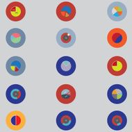 Infographic elements Items for business statistics and reports N5