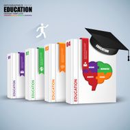 Books step business education infographics N2