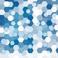 Vector abstract color 3d hexagonal N16