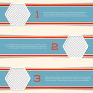 Infographic design with hexagon photo containers N2