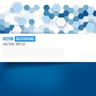 Vector abstract color 3d hexagonal N17