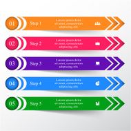 Vector lines arrows infographic N22