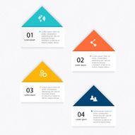 Vector colorful info graphics for your business presentations N241