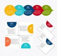Vector colorful info graphics for your business presentations N242