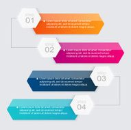 Vector colorful info graphics for your business presentations N245