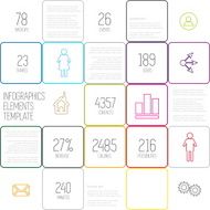 Vector abstract rounded squares background illustration N2