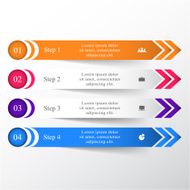Vector lines arrows infographic N24