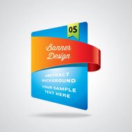 Colorful promotional banner design vector illustration N9