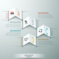 Modern infographics options banner N523