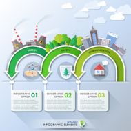 Modern infographics options banner N525