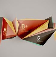 Geometric shapes in the air Vector abstract background N418