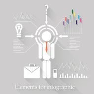 Elements for infographic Schedule data Flat icons N4