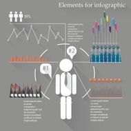 Elements for infographic Schedule data Flat icons N6