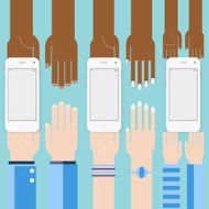Business hands gestures design elements isolated N22