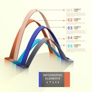 abstract arch infographics