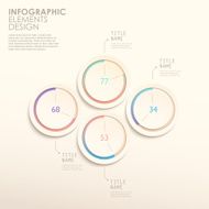 abstract circle chart infographics