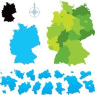 Germany map with states