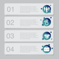 Design number banners template graphic or website layout N22