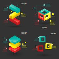 collection of modern infographics template