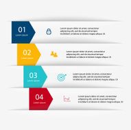 Infographic elements in modern flat business style N7