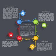 Design Template with Four Elements N6