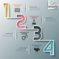 Modern infographics options banner N527