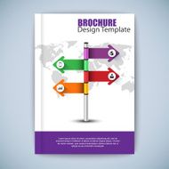 Modern abstract brochure vector design template N2