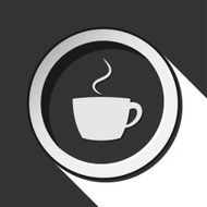 black icon with cup and stylized shadow N2