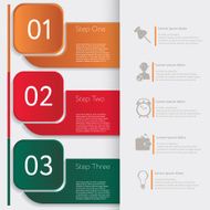 Design number banners template graphic or website layout N24