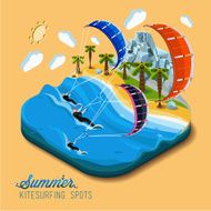 Summer kitesurfing sport N2