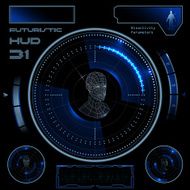 futuristic user interface HUD N9